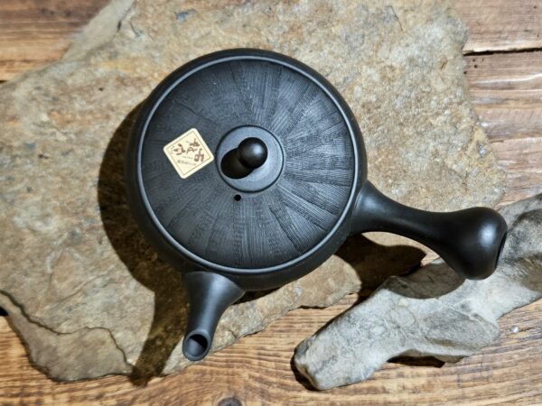 Tokoname lapos kő kyusu kanna | Shiryu műhely - 200ml - Image 6