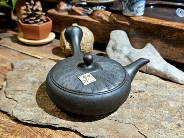 Tokoname lapos kő kyusu kanna | Shiryu műhely - 200ml
