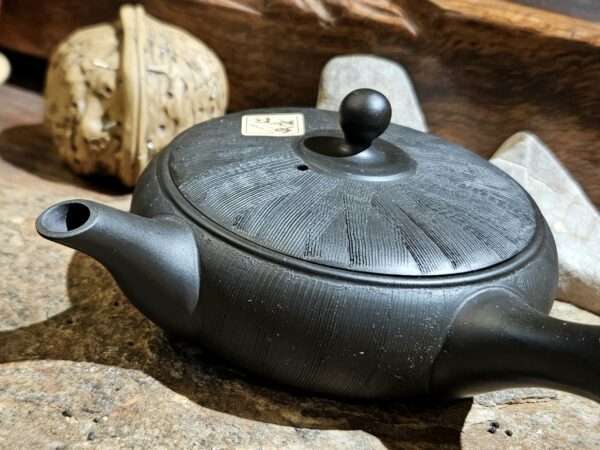 Tokoname lapos kő kyusu kanna | Shiryu műhely - 200ml - Image 3