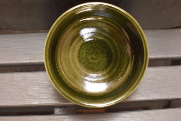 Az erdei moha szépsége - Minoyaki chawan, Han Tsutsu-Gata forma - Image 2