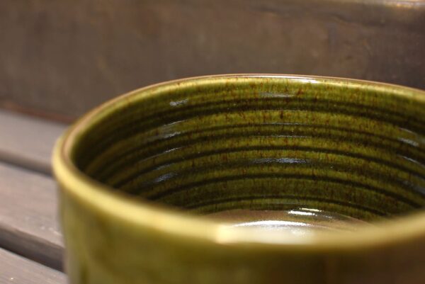 Az erdei moha szépsége - Minoyaki chawan, Han Tsutsu-Gata forma - Image 6