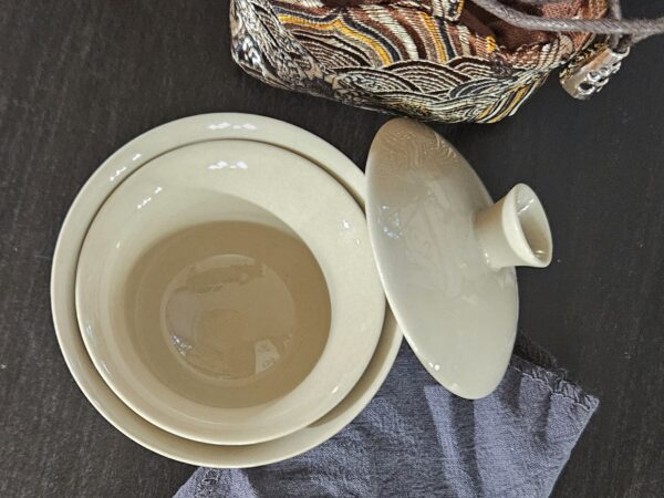 Virágzó bokor - kis méretű gaiwan szett egy csészével, hordtáskával. 80x50ml - Image 3