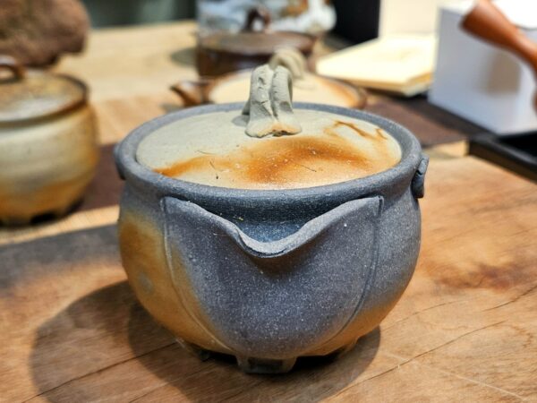 Bizen houhin 200ml - japán fatüzes kerámia, Uchida Kazuhiko