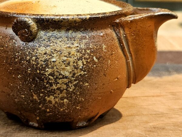 Bizen houhin 240ml - japán fatüzes kerámia, Uchida Kazuhiko - Image 8