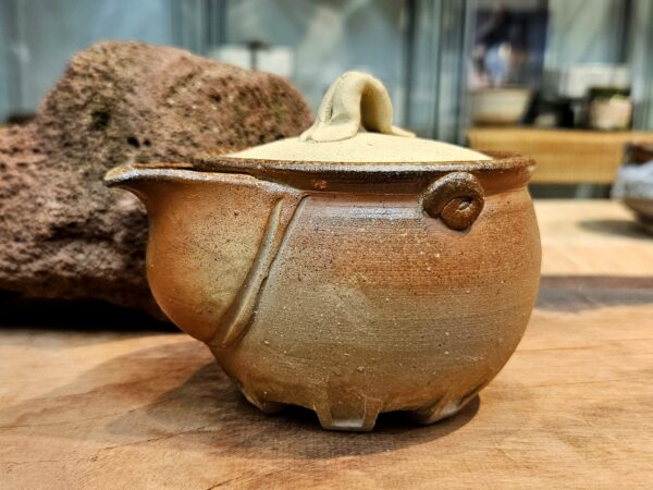 Bizen houhin 240ml - japán fatüzes kerámia, Uchida Kazuhiko - Image 2