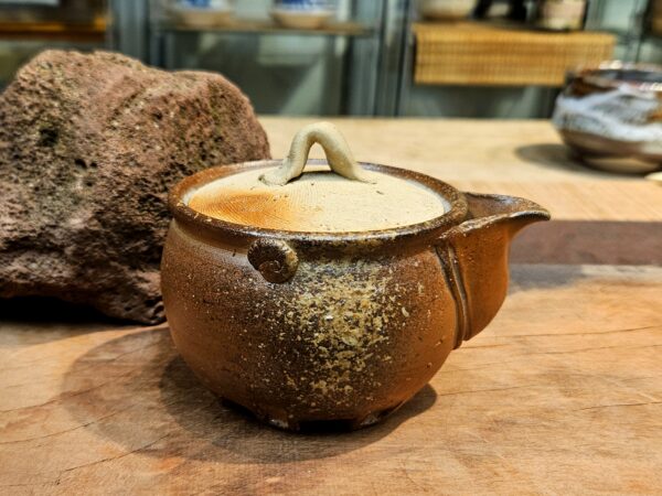 Bizen houhin 240ml - japán fatüzes kerámia, Uchida Kazuhiko