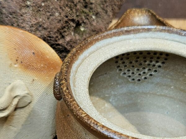 Bizen houhin 240ml - japán fatüzes kerámia, Uchida Kazuhiko - Image 3