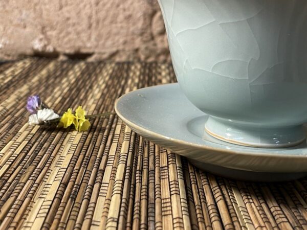 Repedezett mázas, szürkéskék Ru kerámia gaiwan 110ml - Image 6