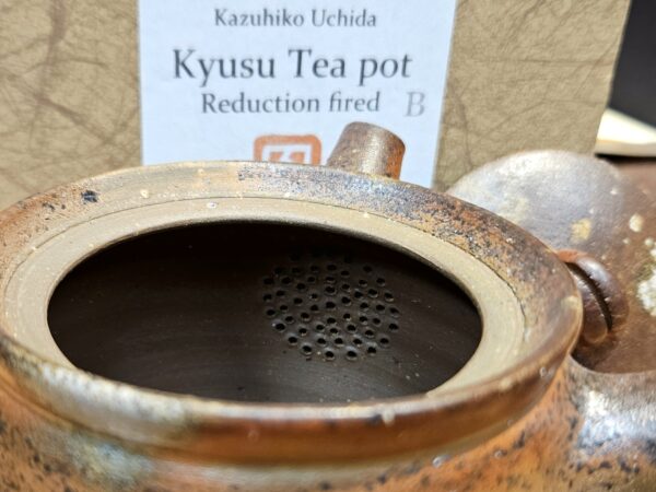 Bal kézre készített Bizen kyusu - 340ml - japán fatüzes kerámia, Uchida Kazuhiko - Image 3