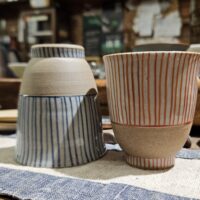 Arita-yaki yunomi csésze pár 150 & 170 ml, mázas kerámia - Japán, Arita