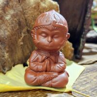 Majom király yixingi vörösagyag teaszent - 6 cm