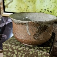 Fatüzes, mázas kerámia chawan - Antal Kitti kerámia, matcha tea készítéséhez